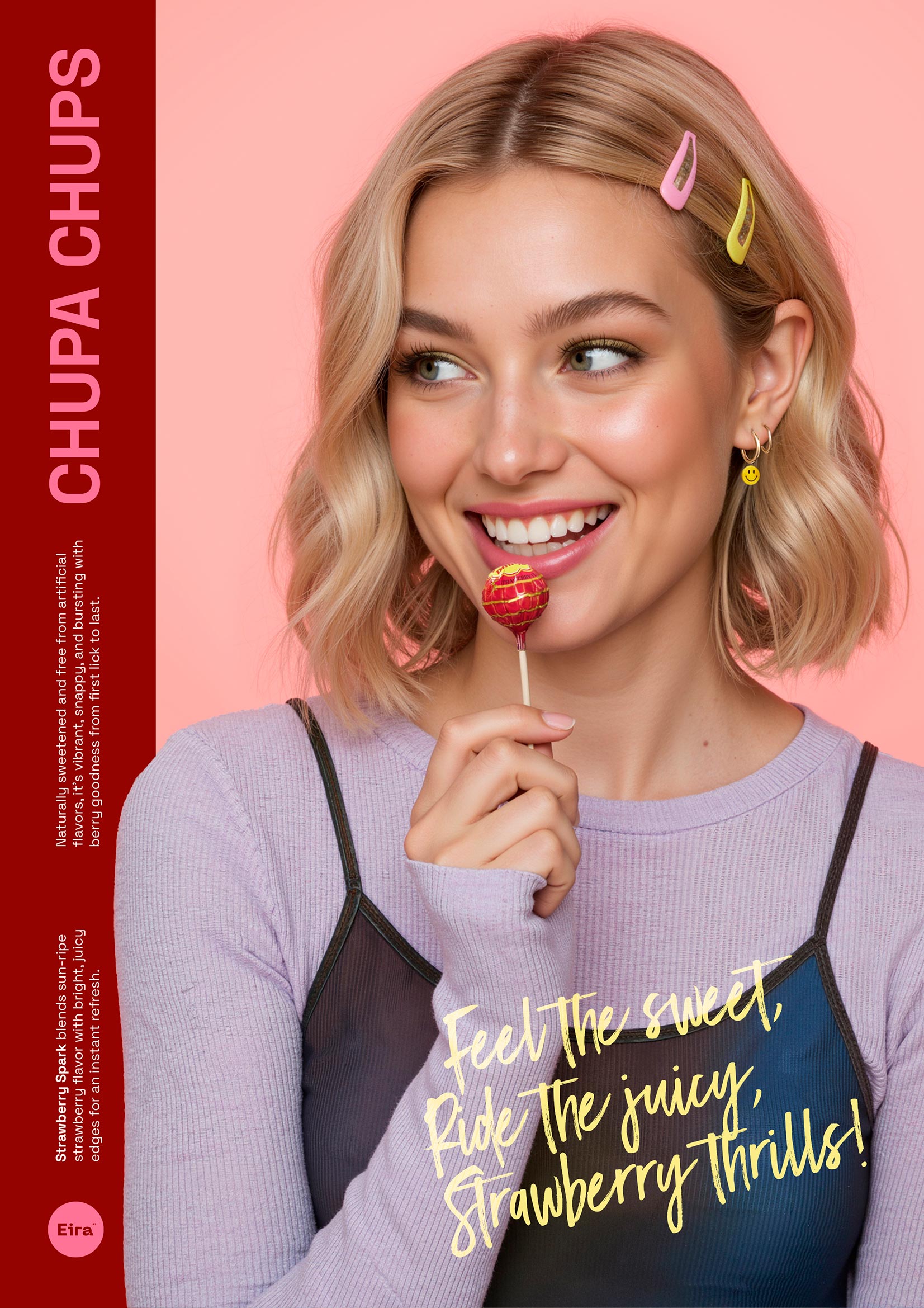 eira-studio-ai-chupachups-3 AI product photography with advanced post-production for e-commerce; hyper-real, editorial finish.